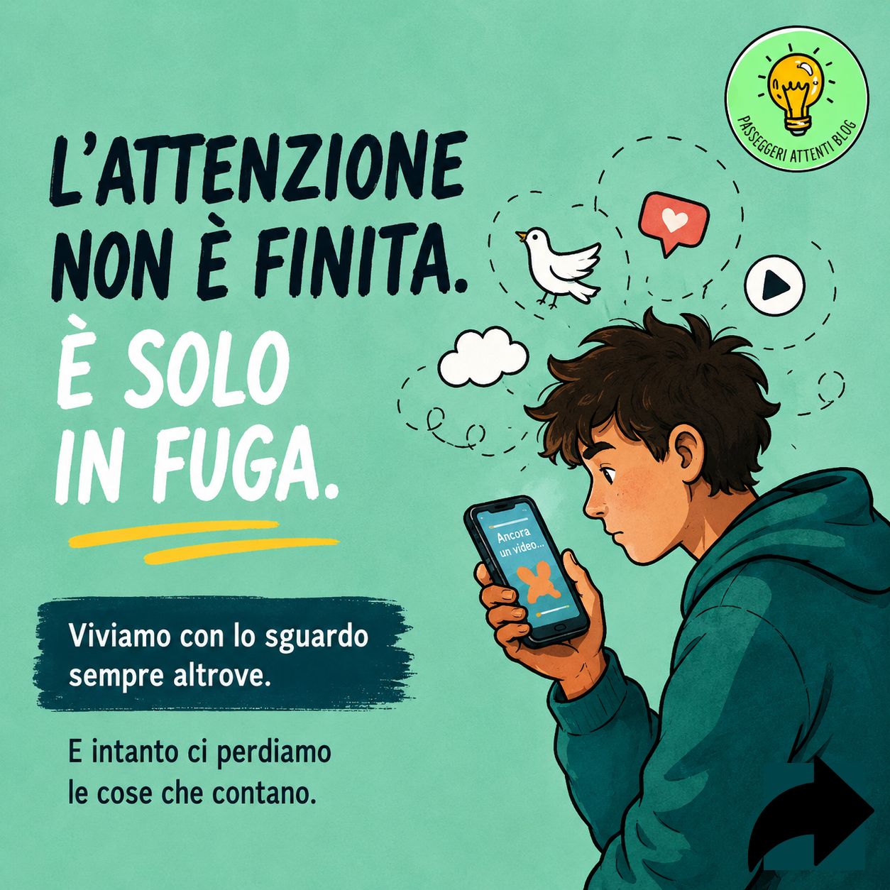 L’attenzione rubata: come le nuove tecnologie frammentano la nostra mente