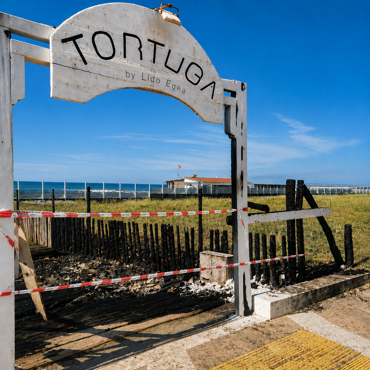 Fiamme al Tortuga Beach: incendio doloso al primo giorno d’estate sul litorale di Latina