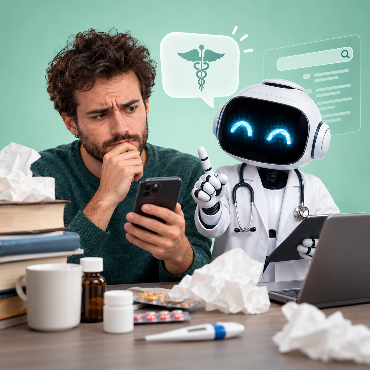 Autodiagnosi e cure con l’IA: l’era dell’ipocondria analogica